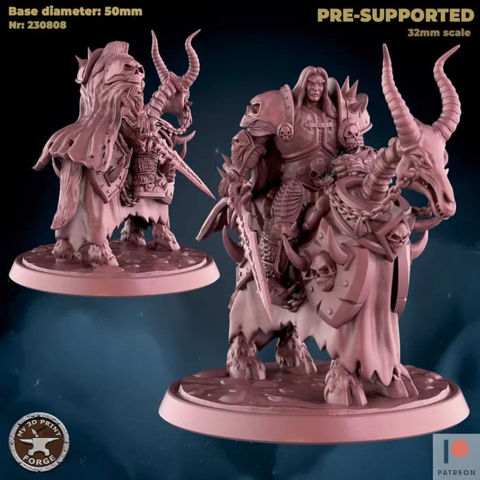 STL - 230808 death knight on horse