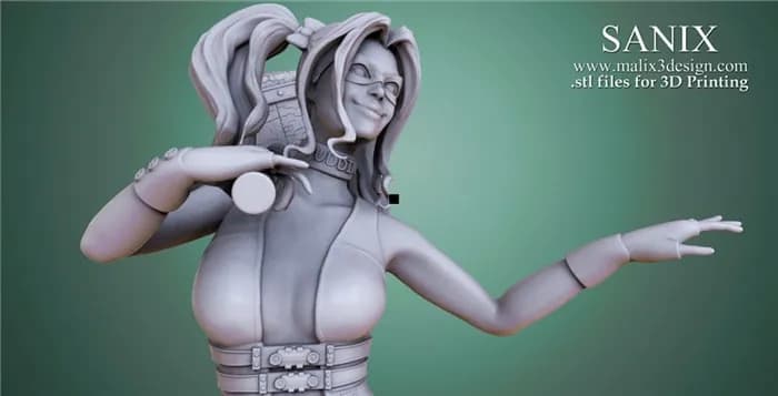 STL - 369 harley quinn render 2