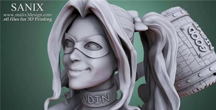 STL - 369 harley quinn render 4