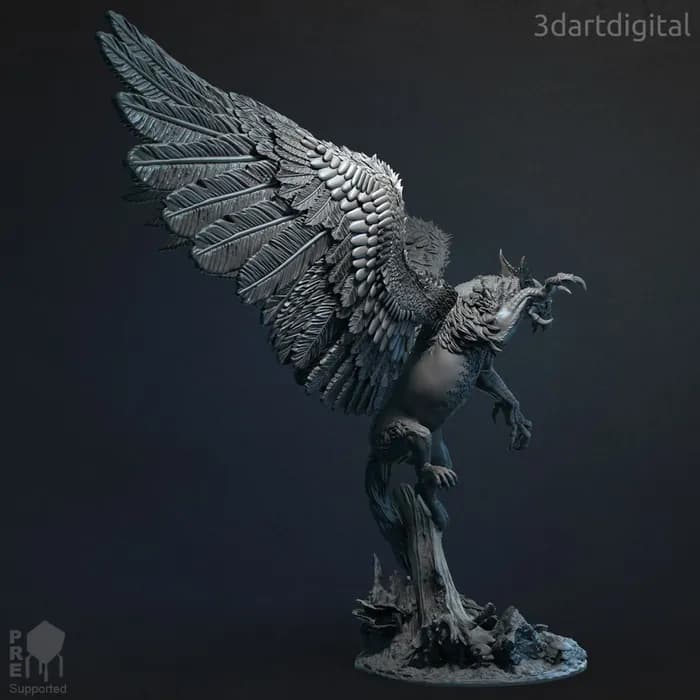 STL - 3dad the worthy prey griffin render 2