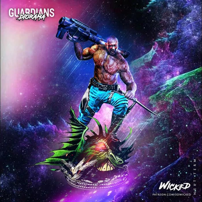 STL - 3dwicked drax bust