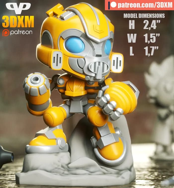 STL - 3dxm bumblebee chibi