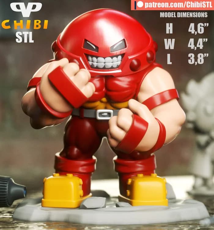 STL - 3dxm juggernaut chibi