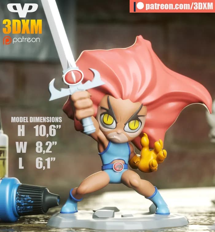 STL - 3dxm lion o chibi
