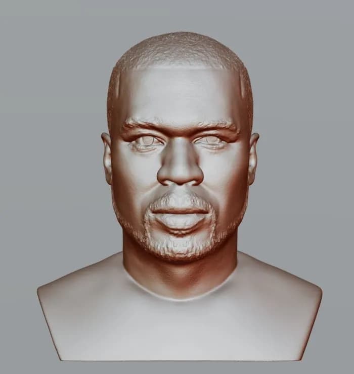 STL - 50 cent bust