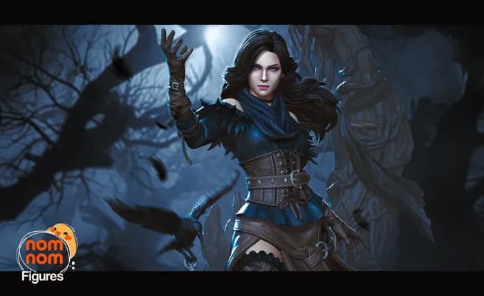 STL - 75mm yennefer presupport x