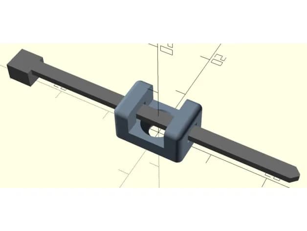 STL - Abrazaderas para cables render 2