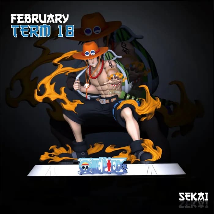 STL - ace sculpture sekai 3d models render 2