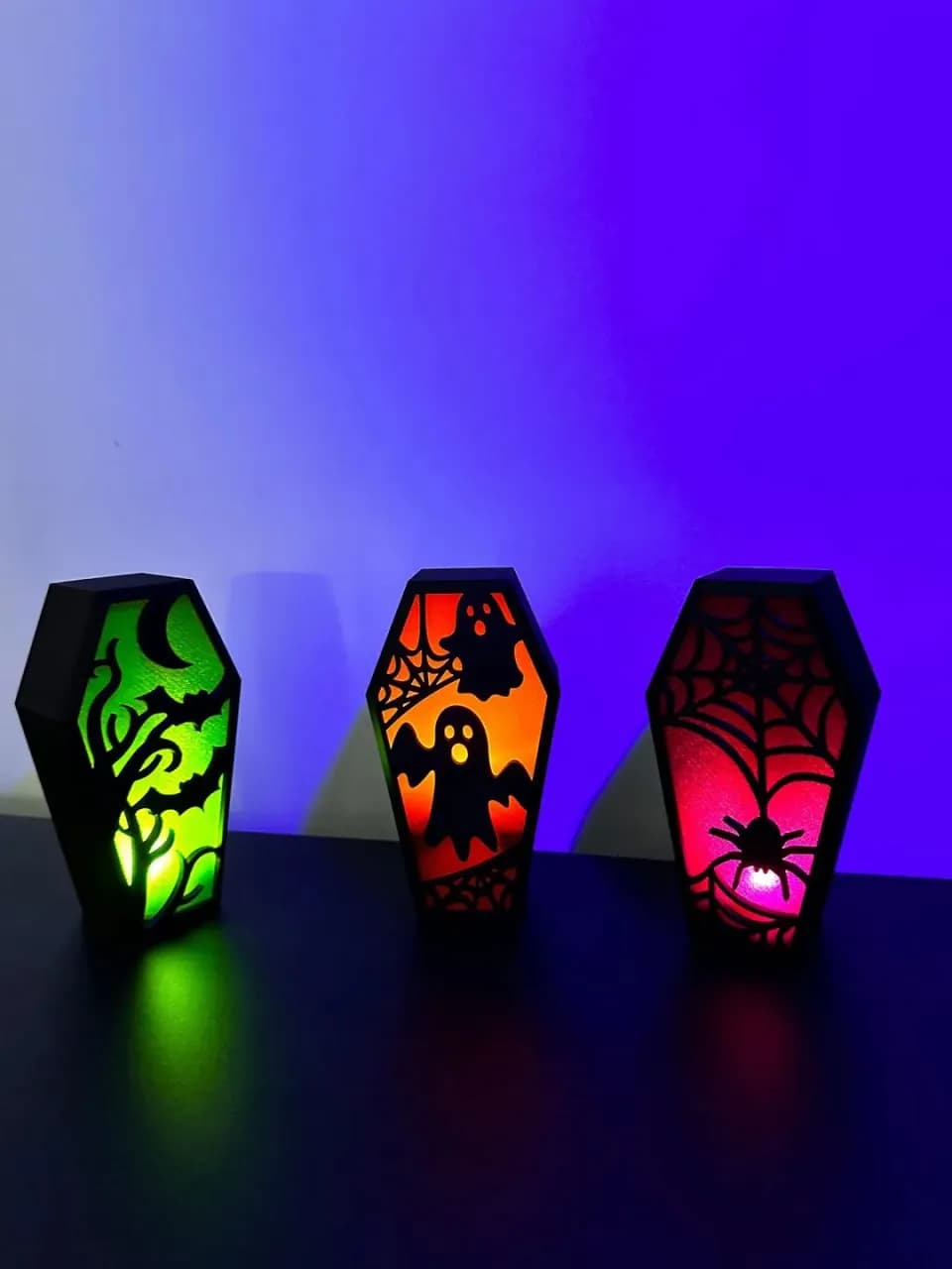 STL - Adornos de ataúd de Halloween
