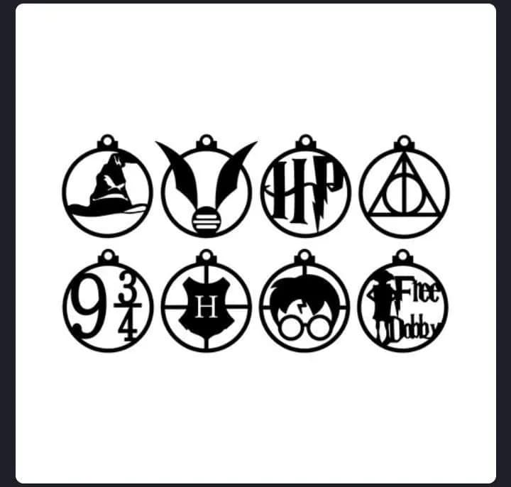 STL - Adornos de Harry Potter