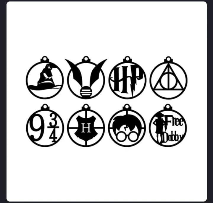 STL - Adornos de Harry Potter render 2