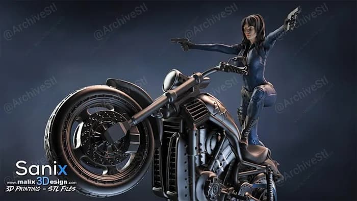 STL - Agente del Escudo en Moto