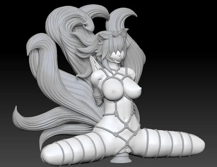 STL - ahri the nine tailed fox bdsm