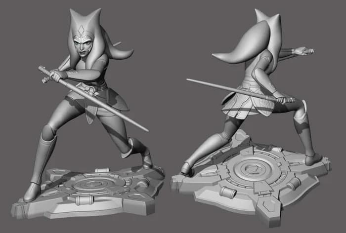 STL - ahsoka tano render 3