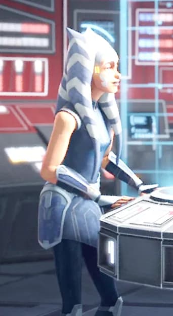 STL - Ahsoka Tano con Sable de Luz render 5