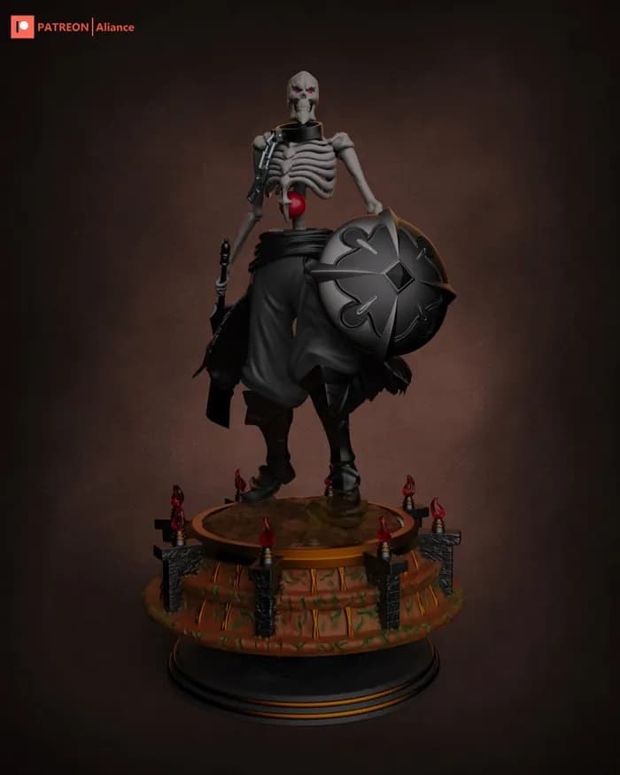 STL - ainz ooal gown render 2