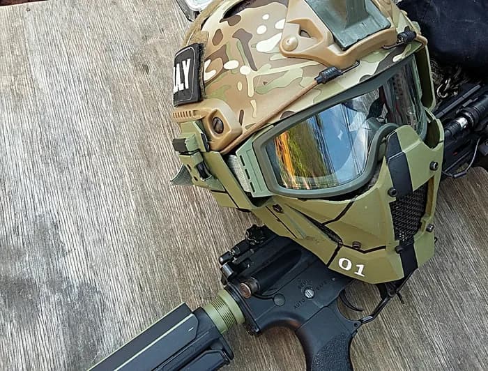 STL - airsoft mask render 3