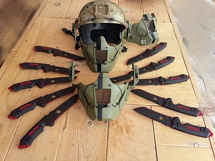 STL - airsoft mask render 5