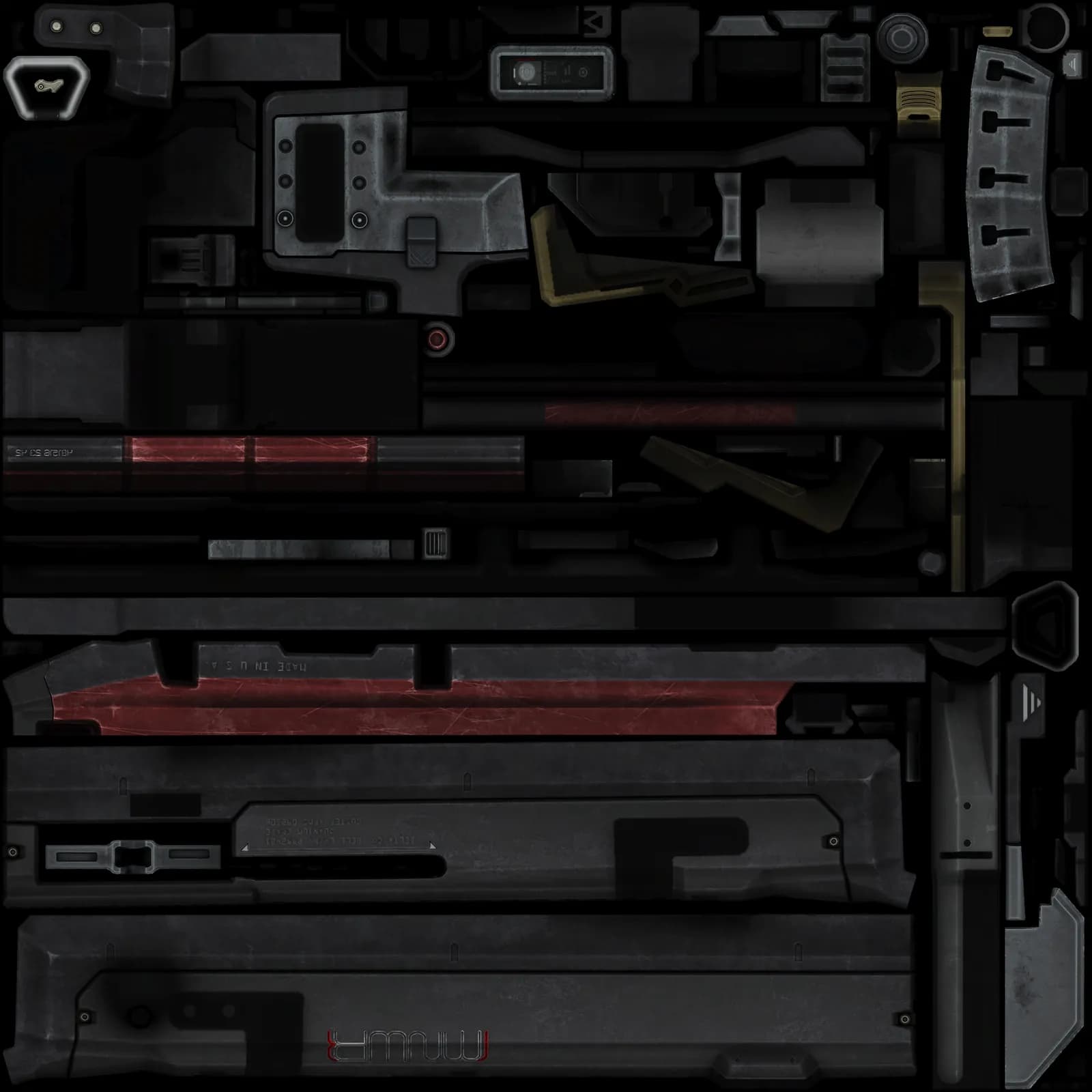 STL - Ak 117 con skin render 2