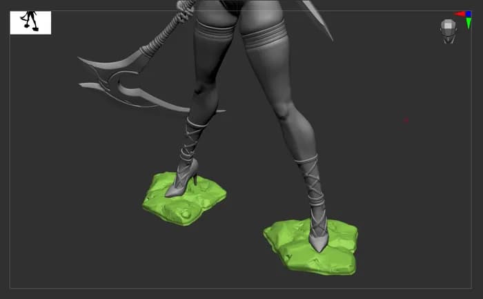 STL - Akali Bunny Girl render 2