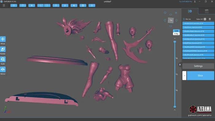 STL - Akali Bunny Girl render 4