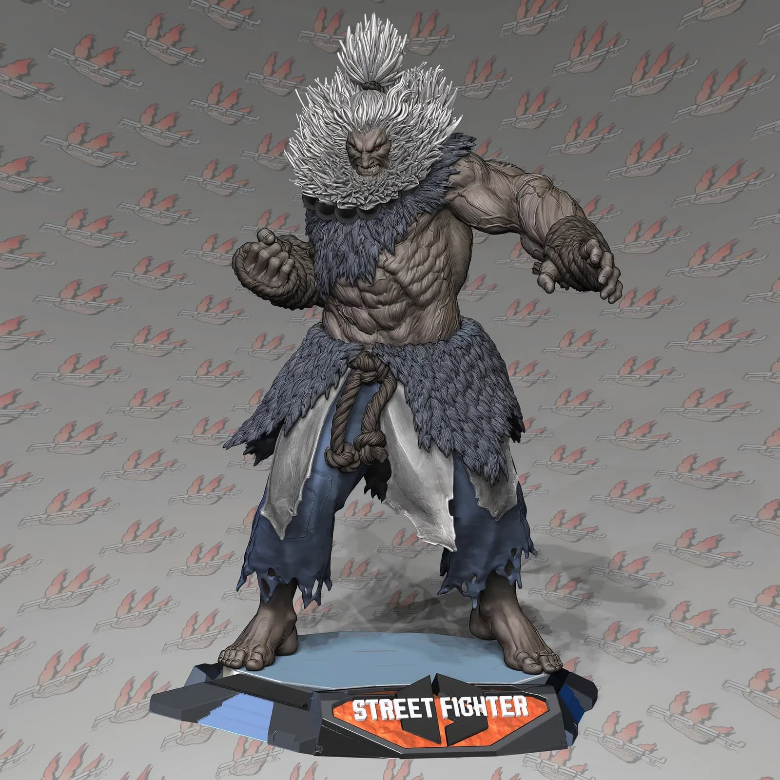 STL - Akuma de Street Fighter render 2