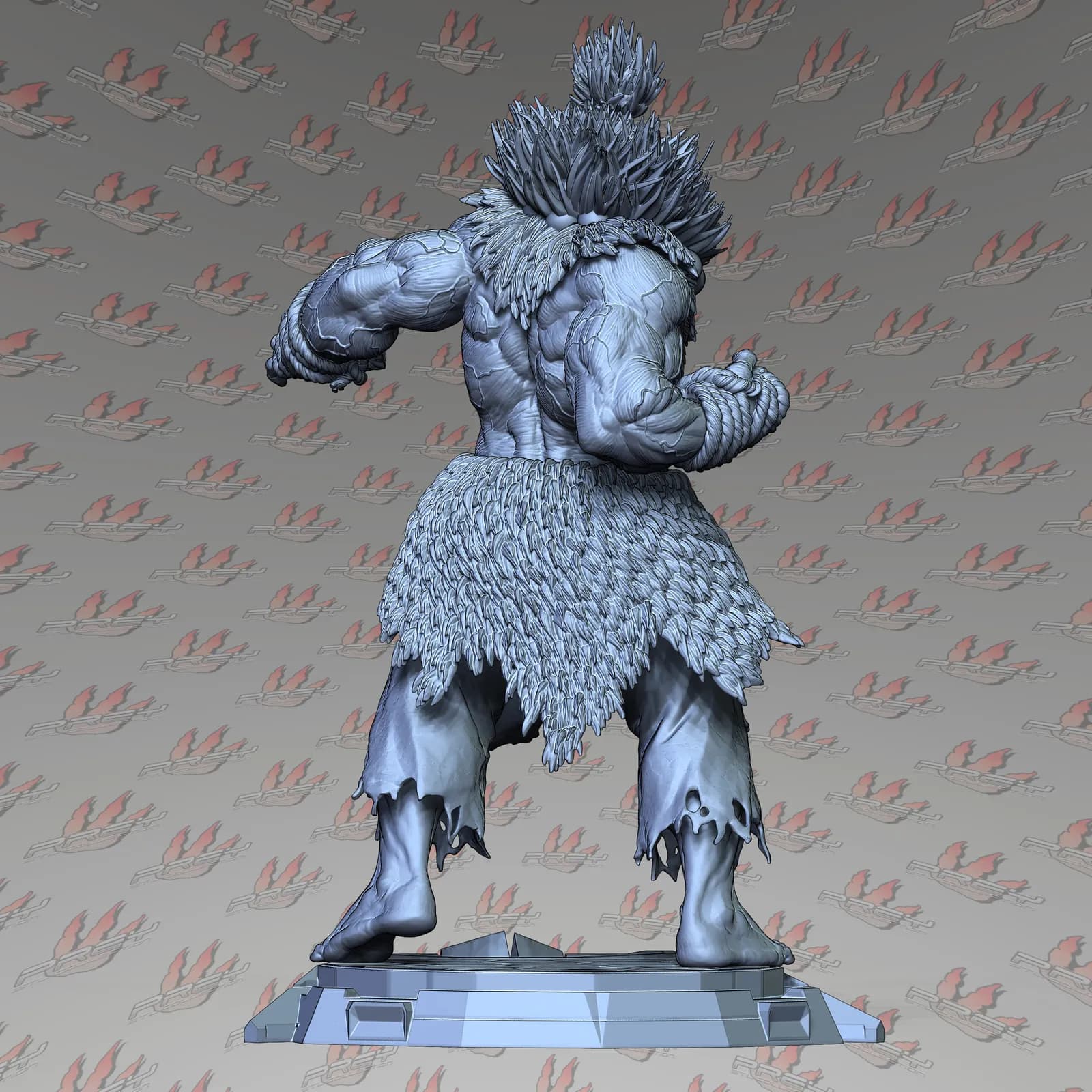 STL - Akuma de Street Fighter render 5