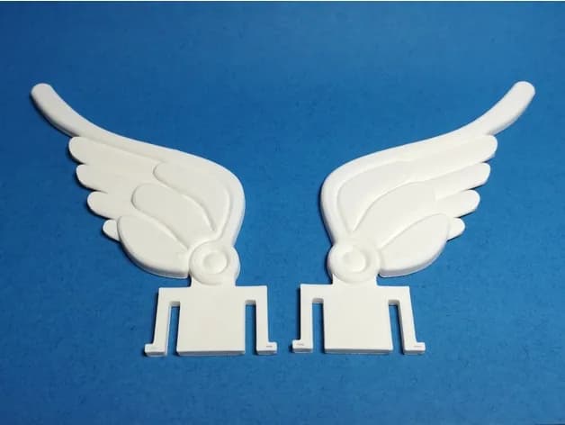 STL - Alas para casco de seguridad render 2