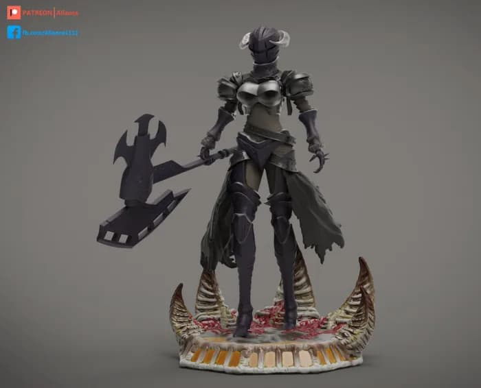 STL - albedo armor render 3
