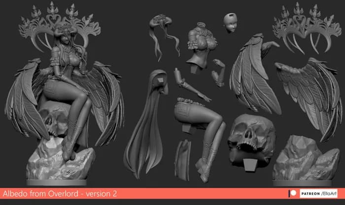 STL - albedo v2 render 2