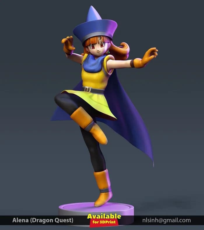 STL - alena dragon quest fanart