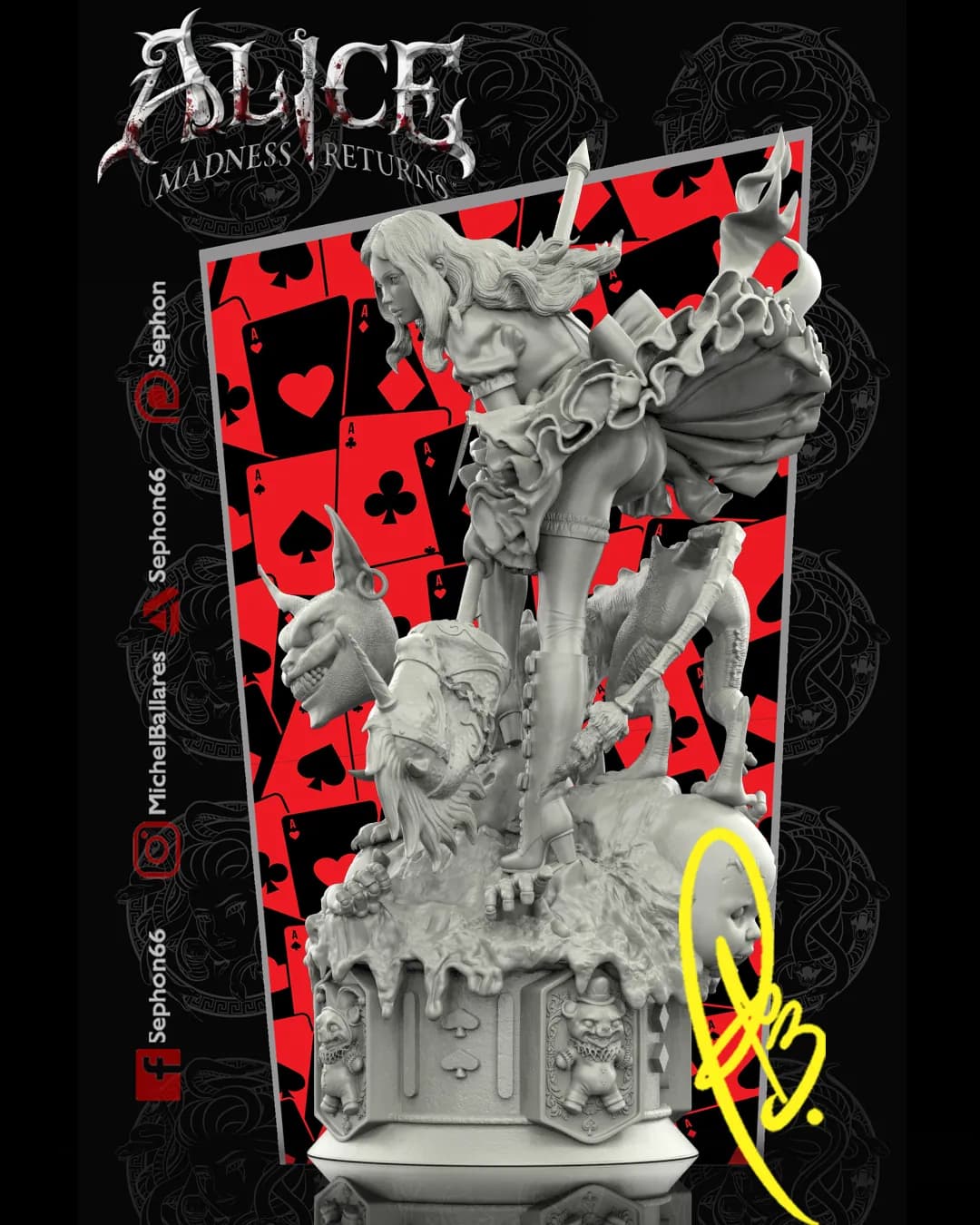 STL - Alicia Madness Returns render 3