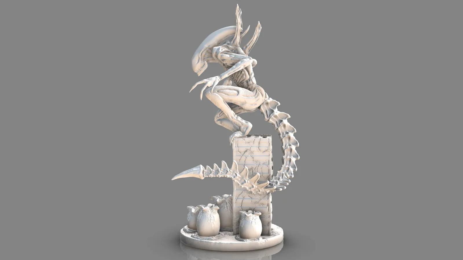 STL - Alien Xenomorfo render 3