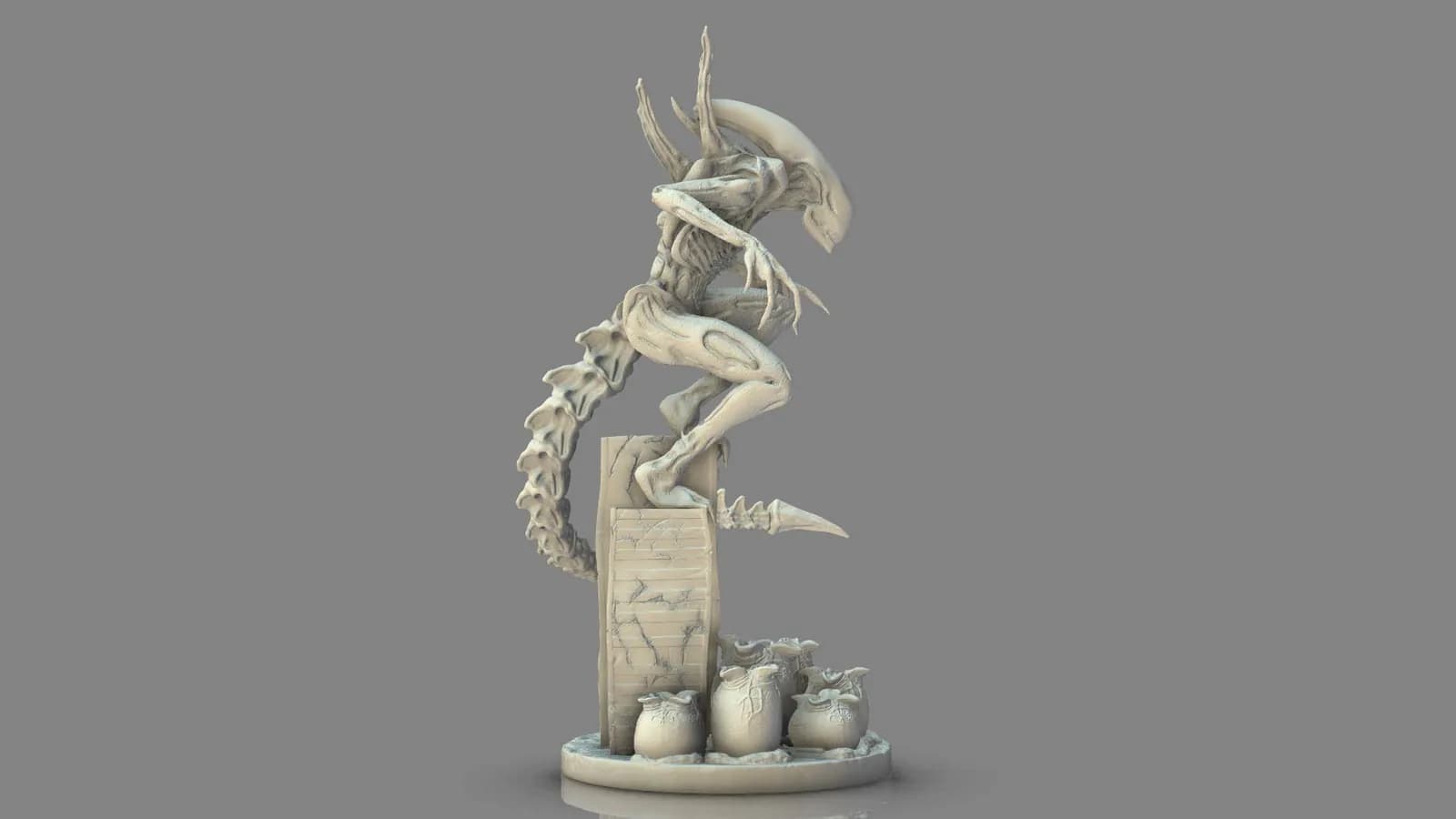 STL - Alien Xenomorfo render 5