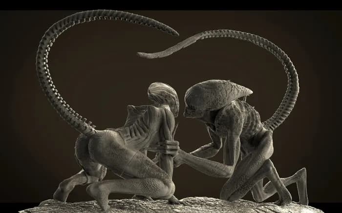 STL - aliens in love render 2
