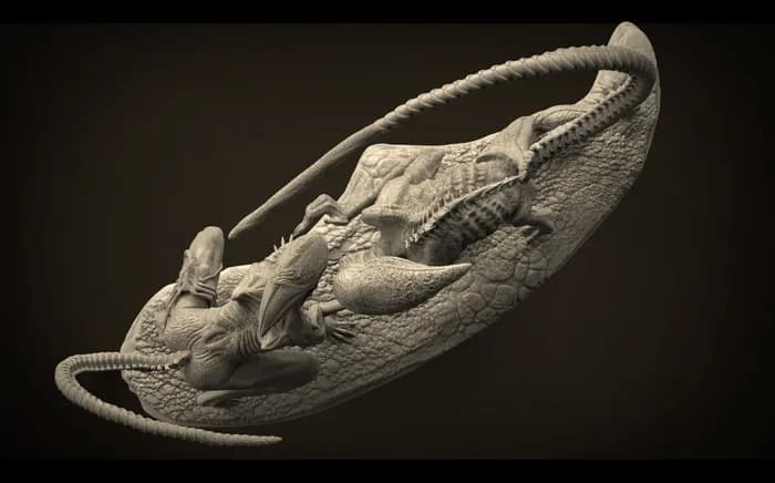 STL - aliens in love render 3