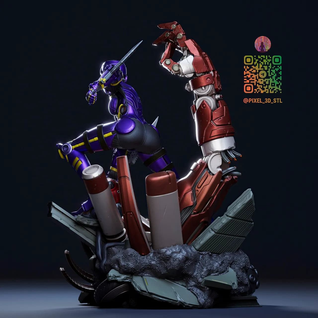 STL - Alita Ángel de Combate 2 render 4