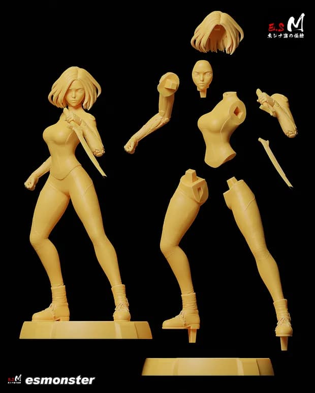 STL - Alita: Battle Angel render 2