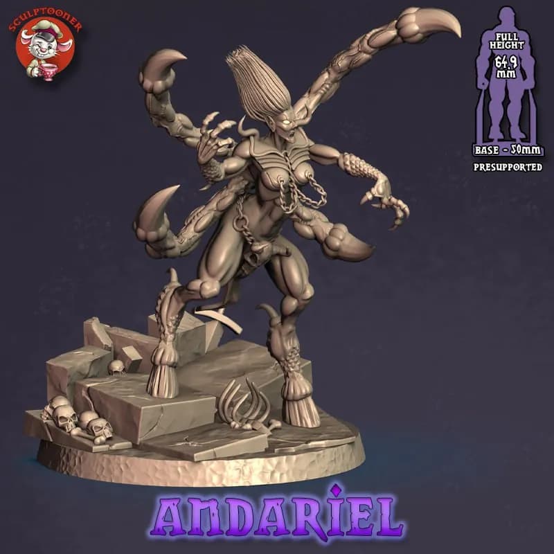 STL - Andariel figura demoníaca (2)