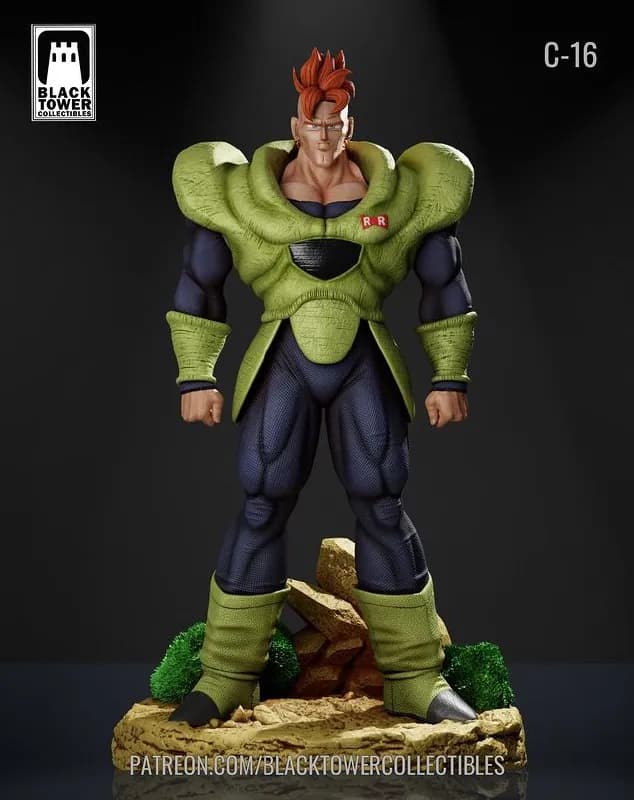 STL - Android 16 Figura de Colección render 5
