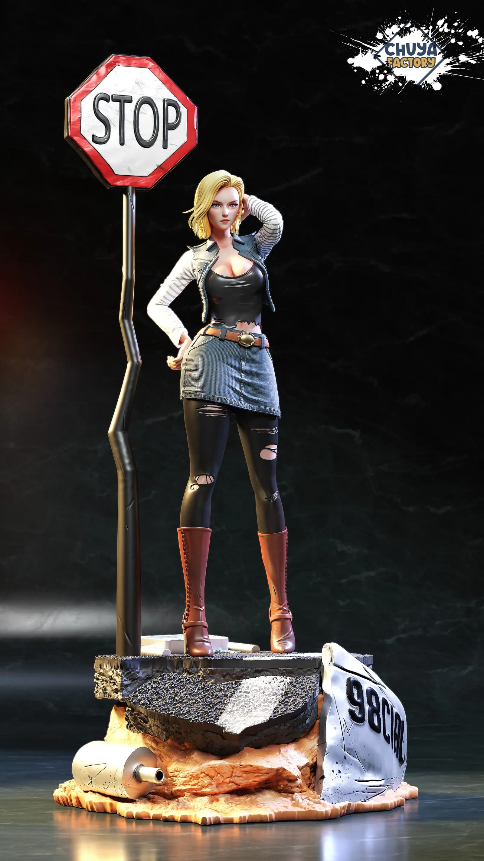 STL - Androide 18 figura 2