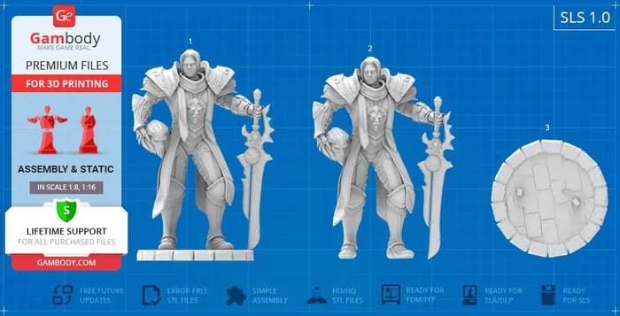 STL - anduin wrynn render 3