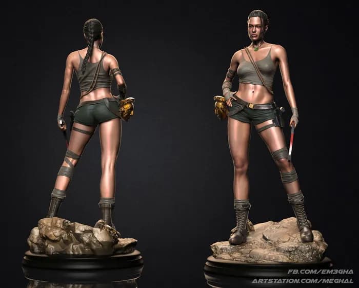 STL - angelina lara croft original + nsf