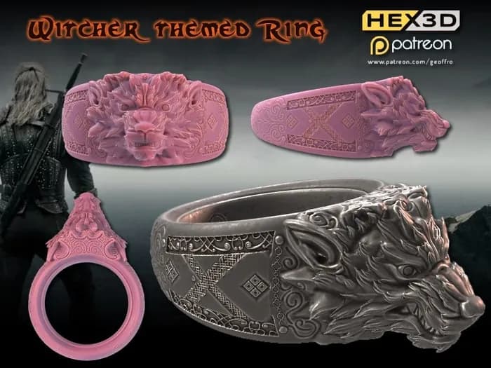 STL - Anillo temático de The Witcher