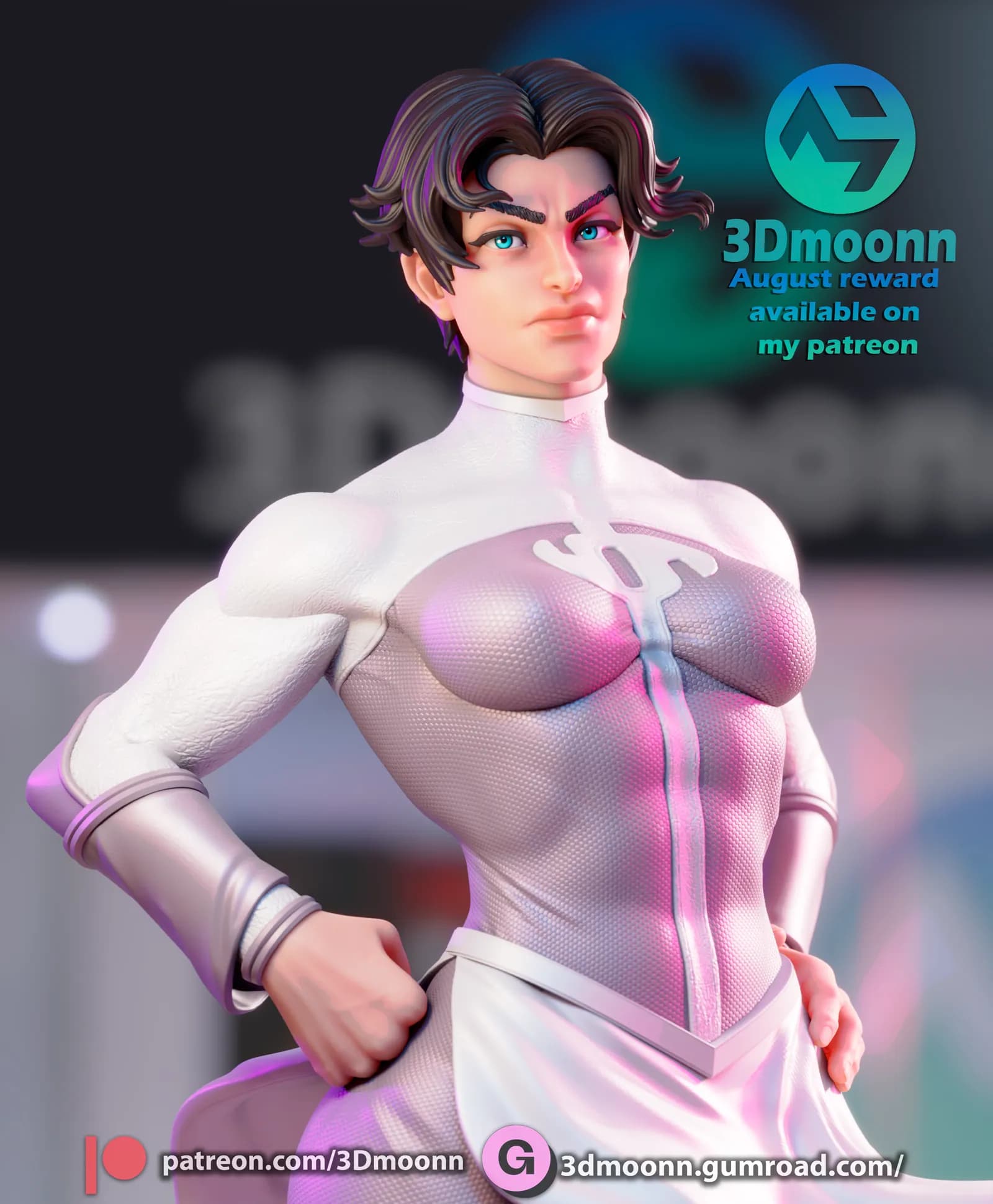 STL - Anissa figura de acción render 5