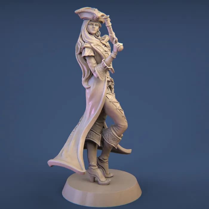 STL - anne 3d printable miniature render 4