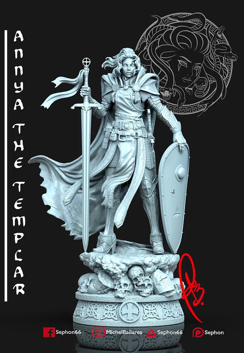 STL - Annya Templar Girl