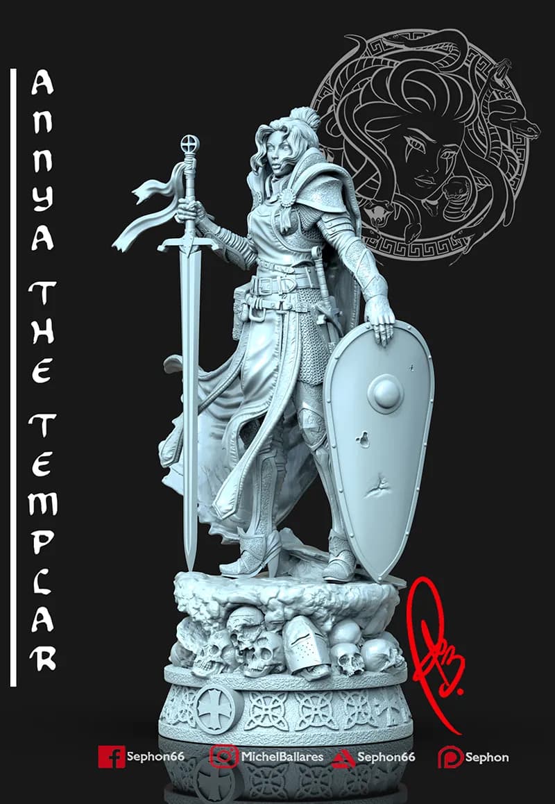 STL - Annya Templar Girl