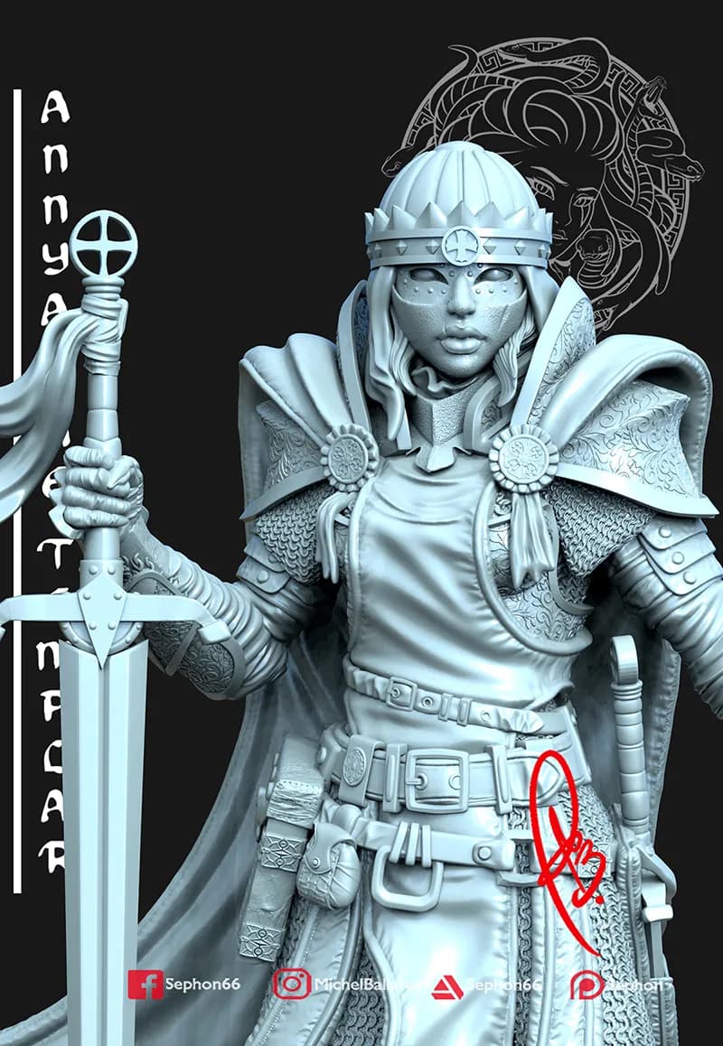 STL - Annya Templar Girl