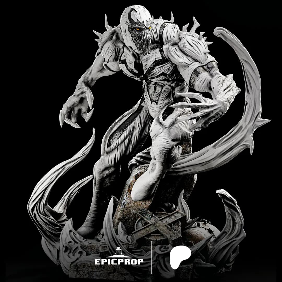 STL - Anti Venom figura de accion render 2